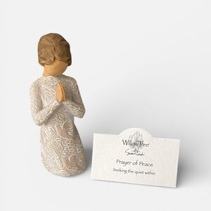 Willow Tree Figurine Prayer of Peace Seeking Quiet within
